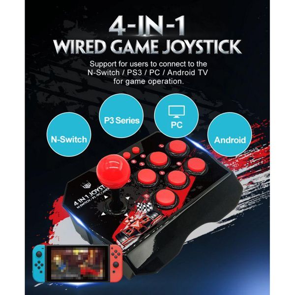 4 в 1 rocker game controller bighting stick для ps3 / pc / andriod tv для коммутатора ns games console с usb wired
4 в 1 rocker game controller bighting stick для ps3 / pc / andriod tv для коммутатора ns games console с usb wired