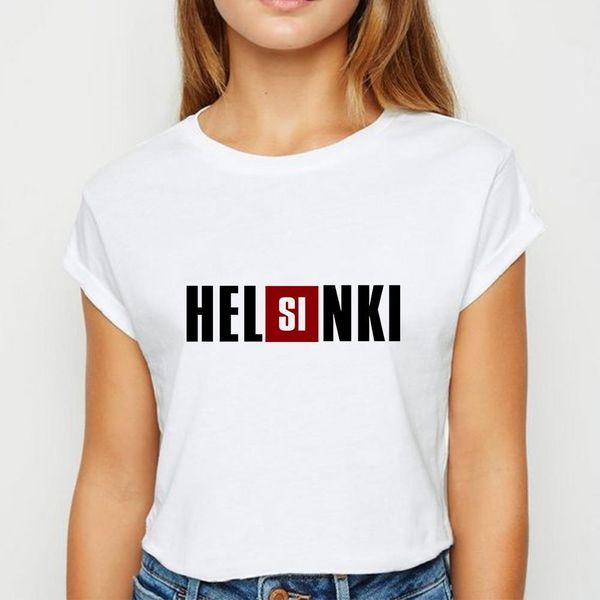 la casa de papel hel si nki tshirt recreational spring summer t shirt harajuku young ladies fashion simple o-collar t-shirt, White
la casa de papel hel si nki tshirt recreational spring summer t shirt harajuku young ladies fashion simple o-collar t-shirt, White