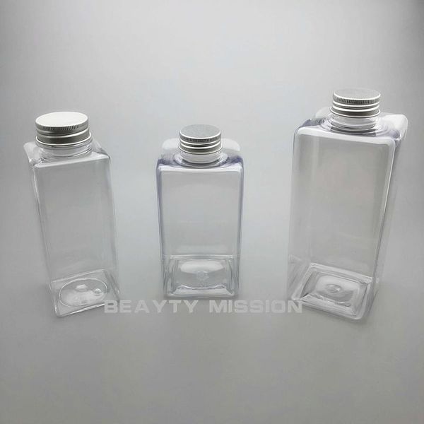 transparent 350ml/450ml/650ml 10 pcs/lot empty square juice water bottle, aluminum cap pet thickening refillable bottles
transparent 350ml/450ml/650ml 10 pcs/lot empty square juice water bottle, aluminum cap pet thickening refillable bottles