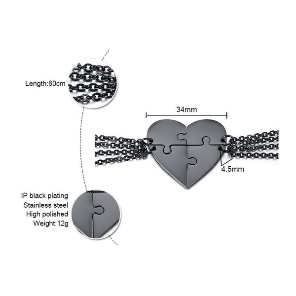 qwc pf12 stainless steel necklace sell popular man woman 34mm splicing heart shape black color lover gift women korea style q1209, Bronze;silver
qwc pf12 stainless steel necklace sell popular man woman 34mm splicing heart shape black color lover gift women korea style q1209, Bronze;silver