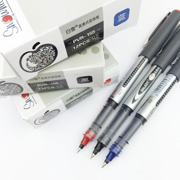 gel pens 12pcs snowhite straight liquid type ball pen pvr-155 rollerball office black red blue1
gel pens 12pcs snowhite straight liquid type ball pen pvr-155 rollerball office black red blue1