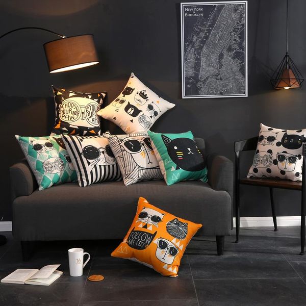 nordic cool glasses cat cushion cover simple pillow covers decorative cushioncover 45x45cm for sofa bed throw pillows home decor
nordic cool glasses cat cushion cover simple pillow covers decorative cushioncover 45x45cm for sofa bed throw pillows home decor
