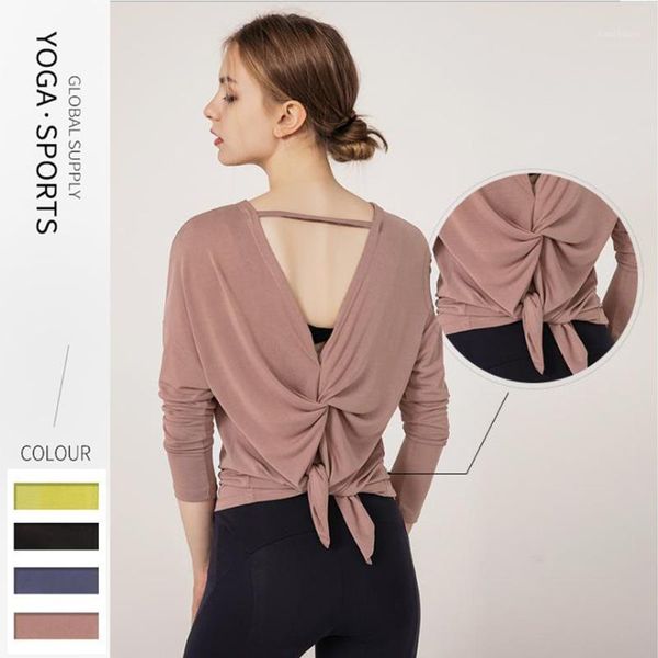 running jerseys pure color beauty back open fork yoga coat quick-drying long-sleeved exercise workout clothes. lady1, Black;blue
running jerseys pure color beauty back open fork yoga coat quick-drying long-sleeved exercise workout clothes. lady1, Black;blue