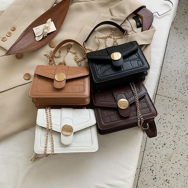 shoulder bags luxury designer women bag lady fashion leather chains stone pattern messenger handbag female small square
shoulder bags luxury designer women bag lady fashion leather chains stone pattern messenger handbag female small square