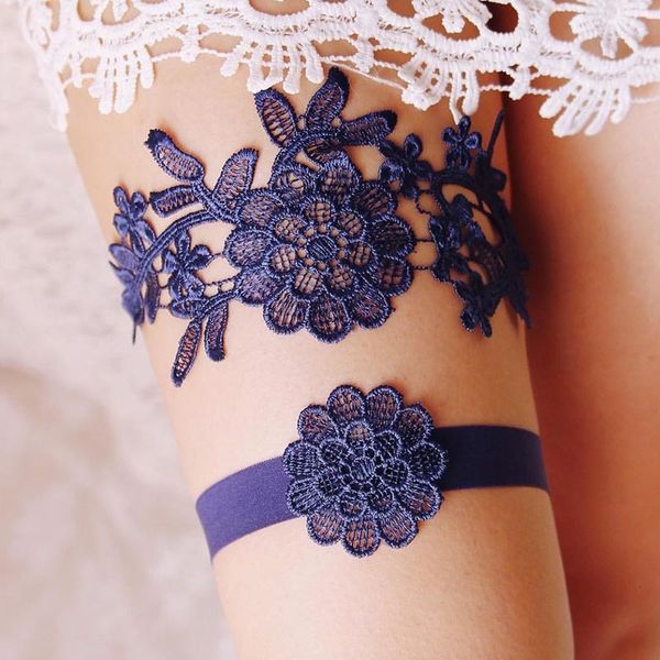 2pcs solid female wedding garter navy white embroidery floral garters women bride thigh bridal lace leg ring loop, Black;white
2pcs solid female wedding garter navy white embroidery floral garters women bride thigh bridal lace leg ring loop, Black;white