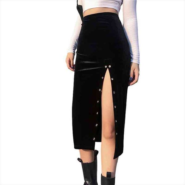 autumn winter womens fashion solid color velvet skirt high-waist metal ring split mid-length skirt elastic a-line, Black
autumn winter womens fashion solid color velvet skirt high-waist metal ring split mid-length skirt elastic a-line, Black