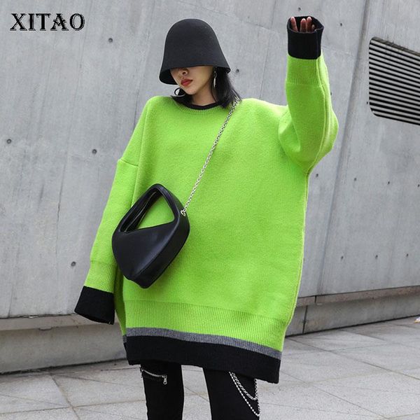 xitao knitted sweater fashion new women pullover full sleeve goddess fan 2020 winter patchwork minority loose sweater gcc4194, White;black
xitao knitted sweater fashion new women pullover full sleeve goddess fan 2020 winter patchwork minority loose sweater gcc4194, White;black