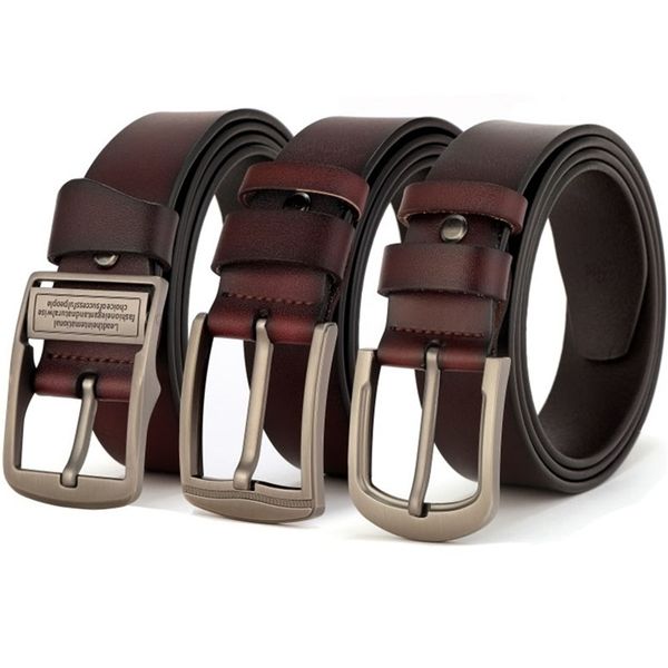 designer men belt genuine leather luxury for men fashion classice vintage cowskin pin buckle jeans waist belt 220210, Black;brown
designer men belt genuine leather luxury for men fashion classice vintage cowskin pin buckle jeans waist belt 220210, Black;brown