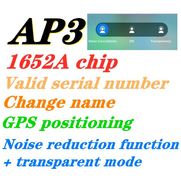 ap3 ap2 1652a 1652f with wireless charging case 3nd noise reduction earphones gps positioning and valid serial number bluetooth headset
ap3 ap2 1652a 1652f with wireless charging case 3nd noise reduction earphones gps positioning and valid serial number bluetooth headset