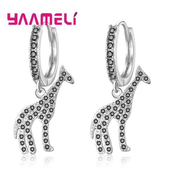 dangle & chandelier woman earrings zircon giraffa animal design full cz crystal rose gold sparkling dancing party lady statement jewelry, Silver
dangle & chandelier woman earrings zircon giraffa animal design full cz crystal rose gold sparkling dancing party lady statement jewelry, Silver