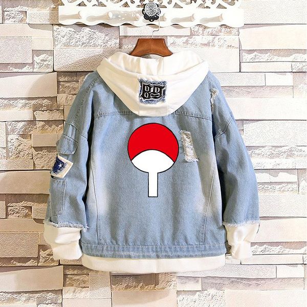 trendy anime hokage sasuke uchiha clan denim jackets frayed cosplay hooded jean jacket layered patchwork cowboy hip-hop coat, Black;brown
trendy anime hokage sasuke uchiha clan denim jackets frayed cosplay hooded jean jacket layered patchwork cowboy hip-hop coat, Black;brown
