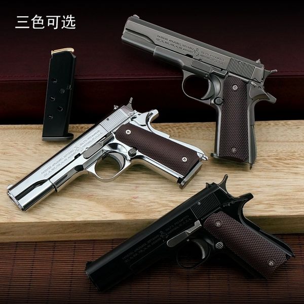 1: 2.05 colt 1911 model shell throwing gun simulation all metal boy toy pistol detachable and non launching
1: 2.05 colt 1911 model shell throwing gun simulation all metal boy toy pistol detachable and non launching
