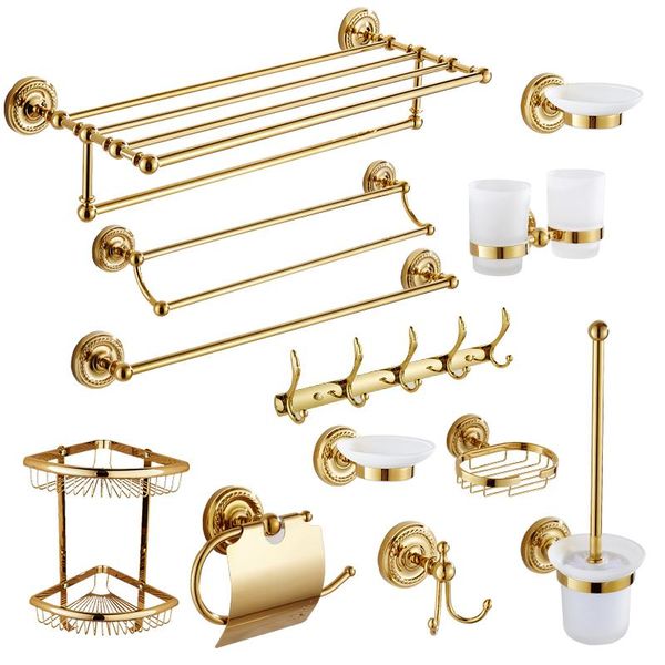 bath accessory set vintage polished solid brass gold bathroom accessories european wall mounted hardware sets pi52
bath accessory set vintage polished solid brass gold bathroom accessories european wall mounted hardware sets pi52