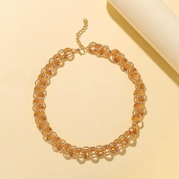 chokers female collar punk aluminum choker necklace fashion hip hop gold color double ring clavicle chain women jewelry gift, Golden;silver
chokers female collar punk aluminum choker necklace fashion hip hop gold color double ring clavicle chain women jewelry gift, Golden;silver