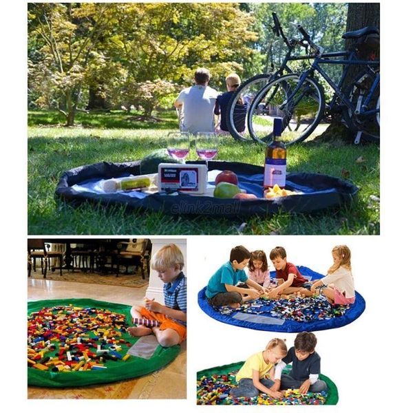 150cm portable kids children baby play mat travel fast storage bags toys organizer blanket rug boxes for toy x y200714, Blue;pink
150cm portable kids children baby play mat travel fast storage bags toys organizer blanket rug boxes for toy x y200714, Blue;pink