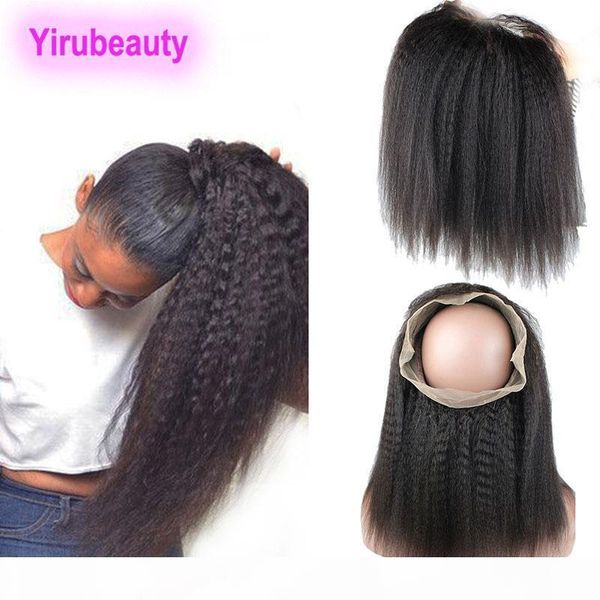 kinky straight 360 lace frontal peruvian human hair 8-22inch 360 lace frontal baby hair non-processed closure, Black;brown 
kinky straight 360 lace frontal peruvian human hair 8-22inch 360 lace frontal baby hair non-processed closure, Black;brown