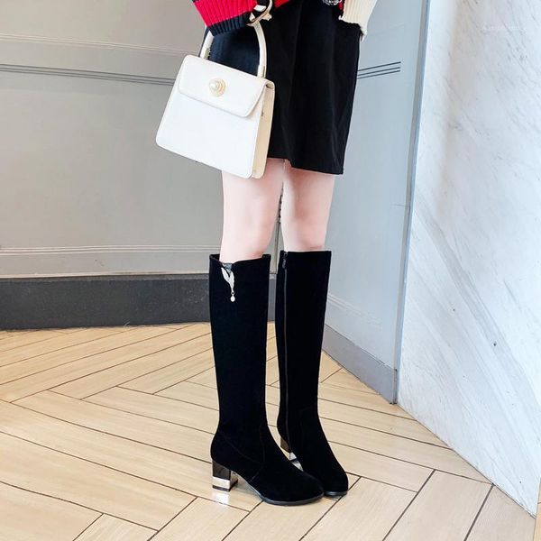 mid-calf boots handmade zipper square heel shoes casual solid high heel women fabric+cow leather boots elegant big size 33-431, Black
mid-calf boots handmade zipper square heel shoes casual solid high heel women fabric+cow leather boots elegant big size 33-431, Black