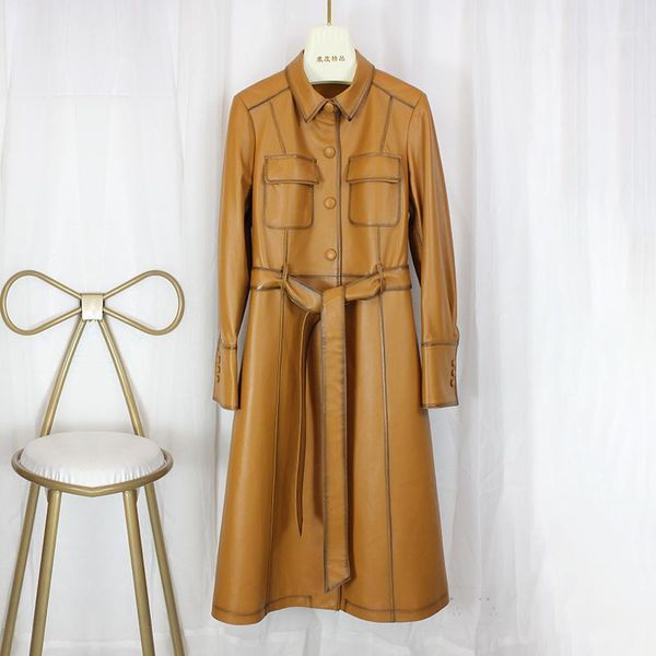 vintage long genuine leather jacket women natural real sheepskin trench coat 2020 autumn winter windbreaker outerwear coat dress1, Black
vintage long genuine leather jacket women natural real sheepskin trench coat 2020 autumn winter windbreaker outerwear coat dress1, Black