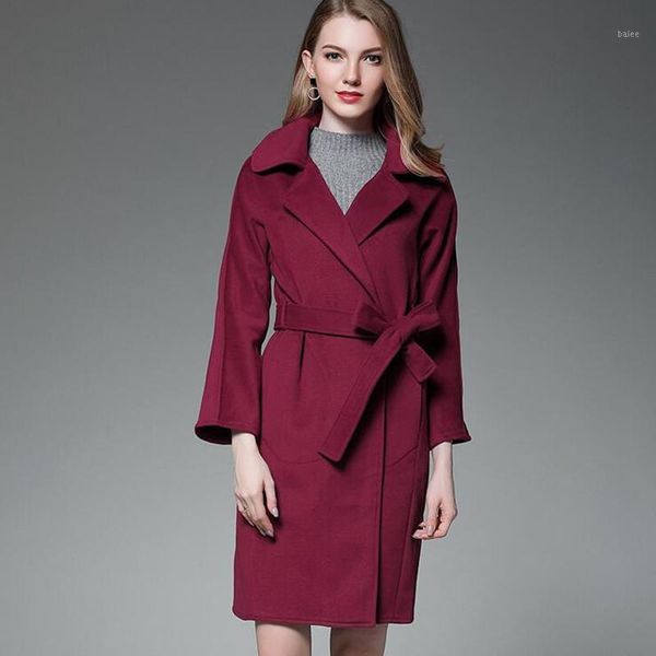 long wool coat women winter warm elegant vintage outerwear outerwear woolen coat with belt fashion blend jacket1, Black
long wool coat women winter warm elegant vintage outerwear outerwear woolen coat with belt fashion blend jacket1, Black