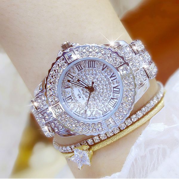 ladies wrist silver roman numerals watch brand luxury crystal diamond women bracelet watches steel strap clock gift 2020 q1219, Slivery;brown
ladies wrist silver roman numerals watch brand luxury crystal diamond women bracelet watches steel strap clock gift 2020 q1219, Slivery;brown