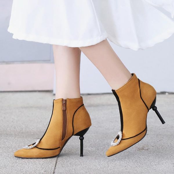 british wind pointed head water drill thin high heel short boots large 44 45 46 47 48 large show thin heel short boots, Black
british wind pointed head water drill thin high heel short boots large 44 45 46 47 48 large show thin heel short boots, Black