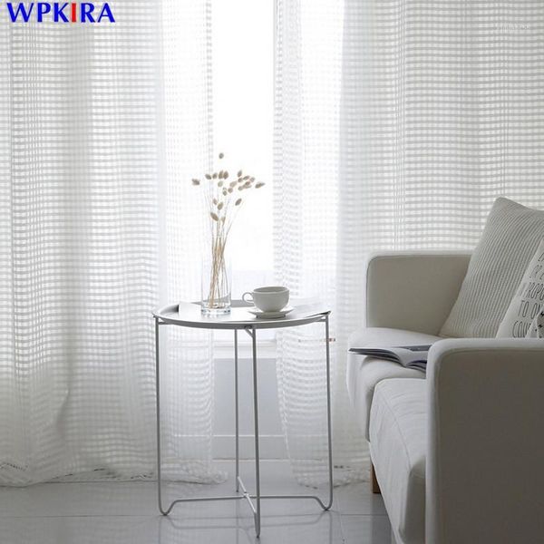 1pc modern tulle curtain for living room transparent sheer curtains plaid window door divider drape korean style w-m233#301
1pc modern tulle curtain for living room transparent sheer curtains plaid window door divider drape korean style w-m233#301