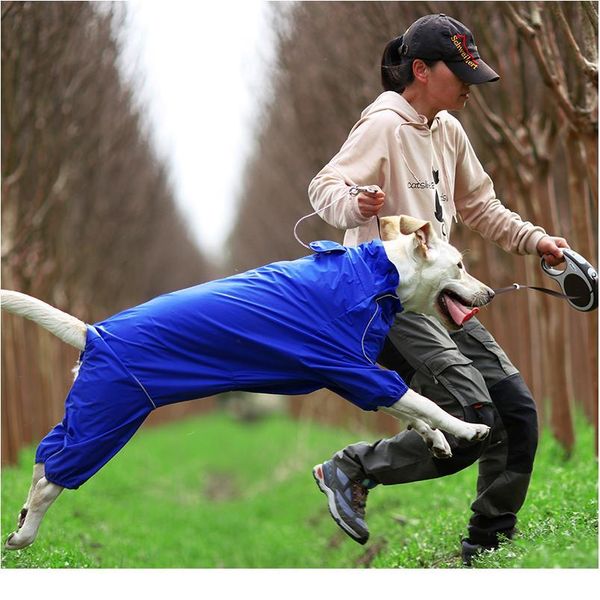 pet dog raincoat reflective waterproof zipper clothes high neck hooded jumpsuit for small big dogs overalls rain cloak bbytdb 
pet dog raincoat reflective waterproof zipper clothes high neck hooded jumpsuit for small big dogs overalls rain cloak bbytdb