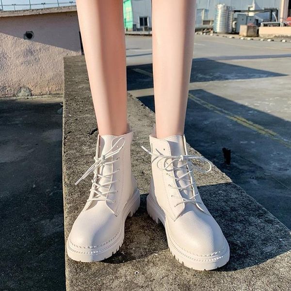 autumn women boots western ankle white booties gothic black rubber lace-up female lady
autumn women boots western ankle white booties gothic black rubber lace-up female lady