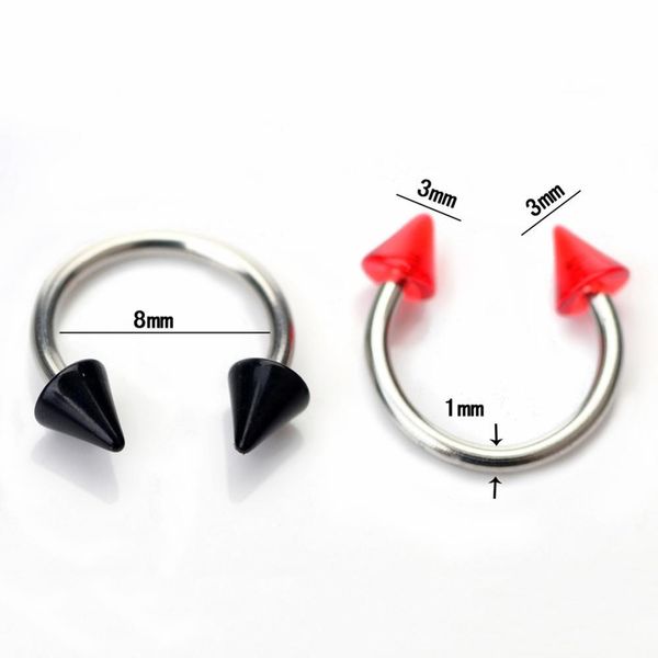 imixlot 5pcs stainless steel fashion simple colorful acrylic nose ring mixed lip piercing bar ring barbell tunnel body jewelry q sqcgaf, Silver
imixlot 5pcs stainless steel fashion simple colorful acrylic nose ring mixed lip piercing bar ring barbell tunnel body jewelry q sqcgaf, Silver