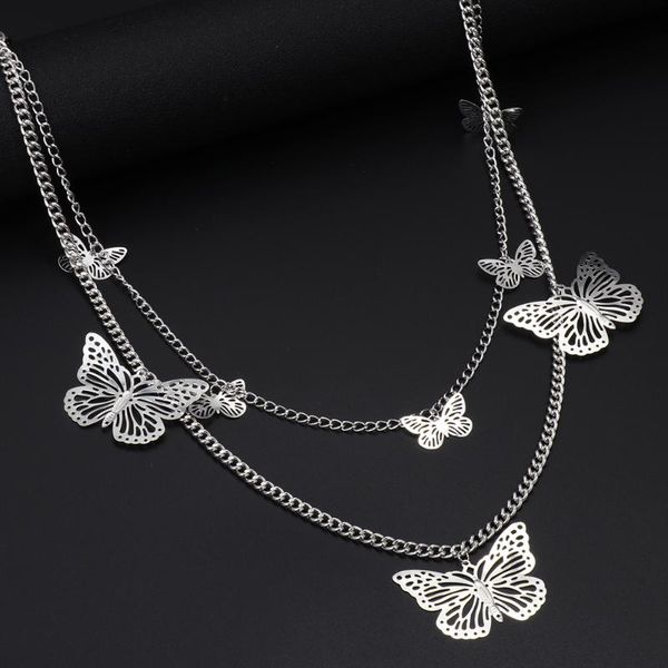 1pc butterfly belt waist chain male women punk street pants chain multi layer hiphop hook trousers keychain wallet pants, Silver
1pc butterfly belt waist chain male women punk street pants chain multi layer hiphop hook trousers keychain wallet pants, Silver