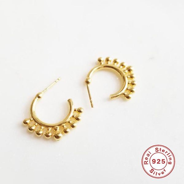boako 925 sterling silver geometric small beads circle stud earrings for fashion women 2020 rock punk fine jewelry accessories, Golden;silver
boako 925 sterling silver geometric small beads circle stud earrings for fashion women 2020 rock punk fine jewelry accessories, Golden;silver
