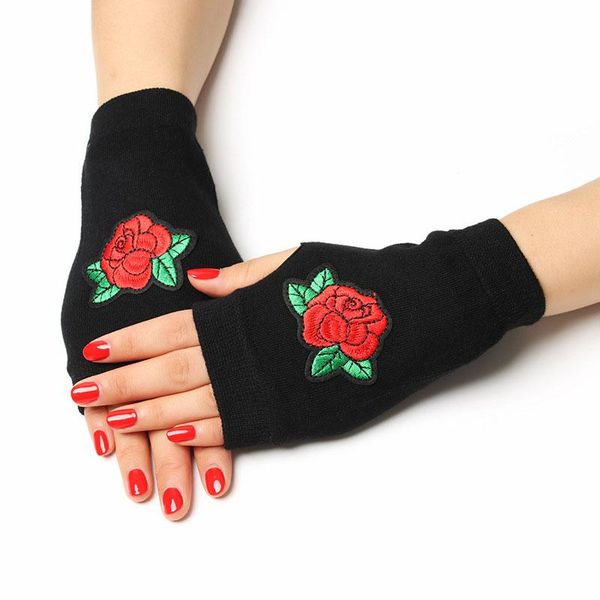 five fingers gloves sparkling knitted black half finger computer mitts warm rose printed lady rhinestone fingerless women men, Blue;gray
five fingers gloves sparkling knitted black half finger computer mitts warm rose printed lady rhinestone fingerless women men, Blue;gray