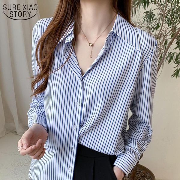 autumn new fashion striped v-neck long sleeve wild professional women's shirts 2021 loose chiffon blouse women feminine 11251, White
autumn new fashion striped v-neck long sleeve wild professional women's shirts 2021 loose chiffon blouse women feminine 11251, White