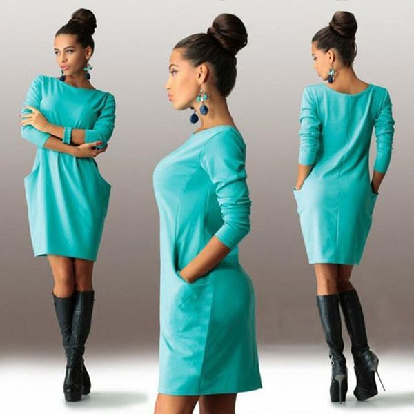 women's dresses autumn winter long sleeve plue size o-neck warm loose solid color pocket women's dresses 2020 fashion new, Black;gray
women's dresses autumn winter long sleeve plue size o-neck warm loose solid color pocket women's dresses 2020 fashion new, Black;gray