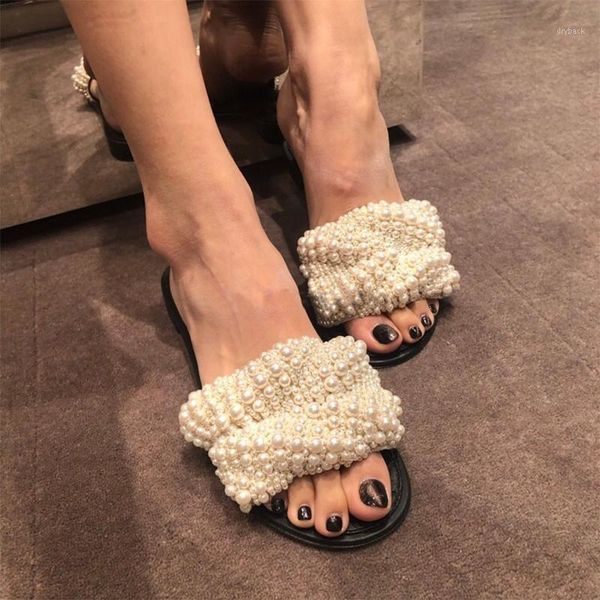pearl bead slipper woman low high heels sandals women fashion casual shoes women sandalia feminina zapatos mujer 20211, Black
pearl bead slipper woman low high heels sandals women fashion casual shoes women sandalia feminina zapatos mujer 20211, Black