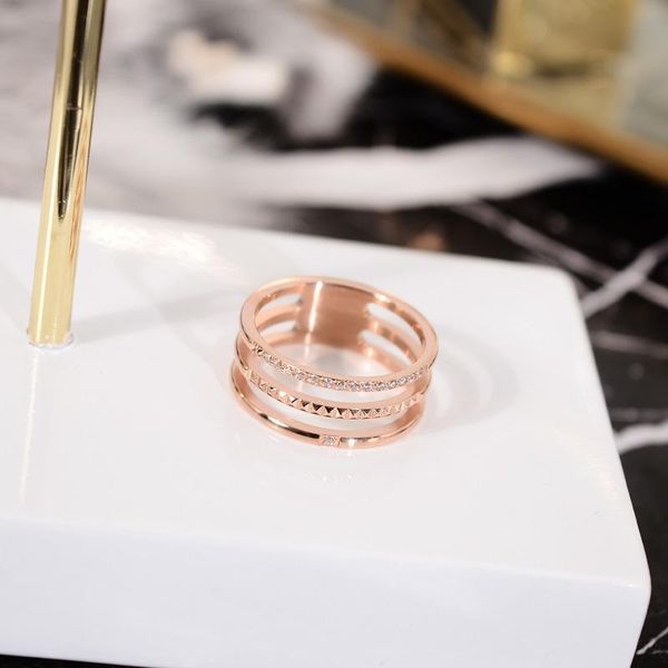 yun ruo 2020 luxury 3 layers crystal ring rose gold silver color fashion titanium steel jewelry wedding ring birthday gift woman, Golden;silver
yun ruo 2020 luxury 3 layers crystal ring rose gold silver color fashion titanium steel jewelry wedding ring birthday gift woman, Golden;silver