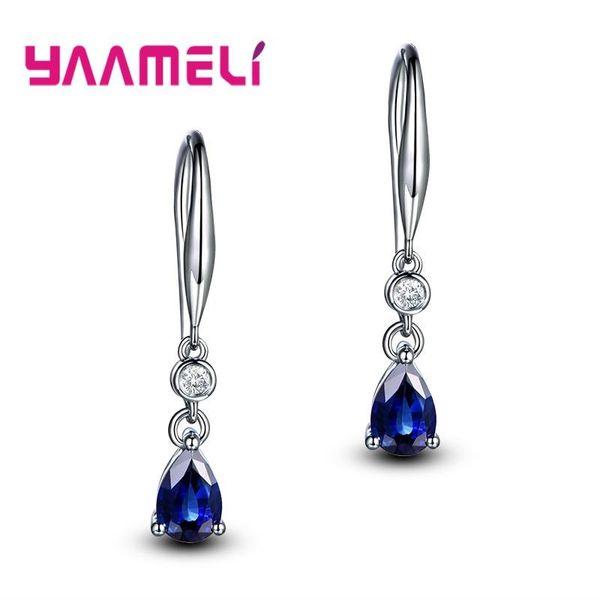 925 sterling silver earrings for women long drop wedding jewelry accessories fashion smooth tears/waterdrop pendientes
925 sterling silver earrings for women long drop wedding jewelry accessories fashion smooth tears/waterdrop pendientes