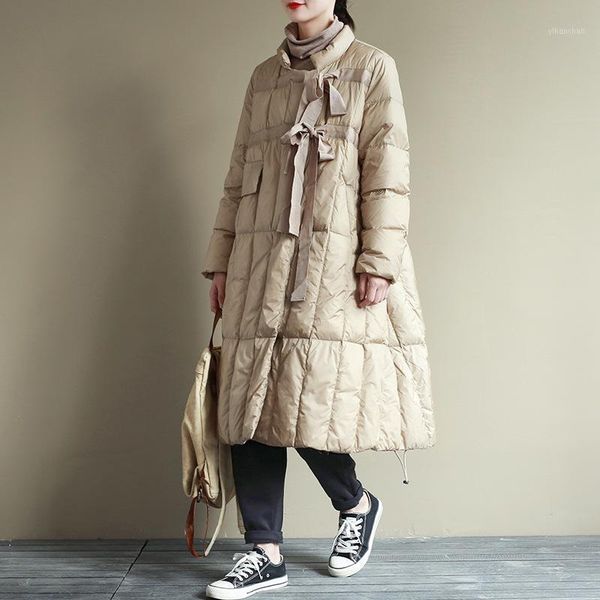 2020 winter leisure literary style mid-length stand-up collar down jacket women loose large size white duck down jacket female1, Black
2020 winter leisure literary style mid-length stand-up collar down jacket women loose large size white duck down jacket female1, Black