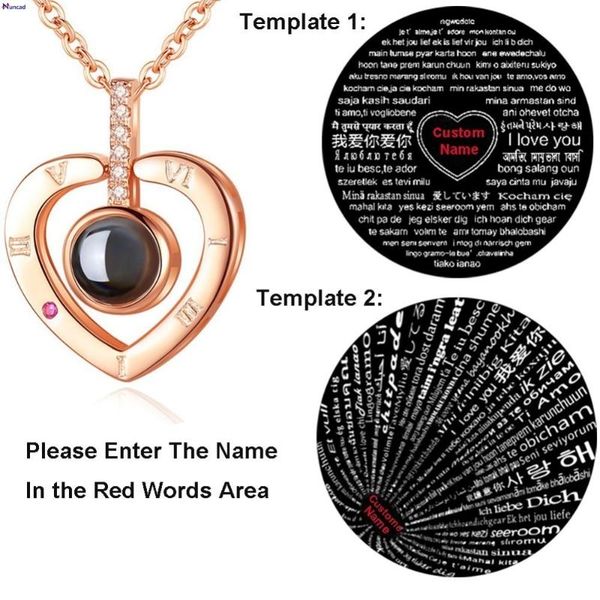 pendant necklaces custom love memory wedding necklace s925 silver 100 languages i you projection for women female charm gift
pendant necklaces custom love memory wedding necklace s925 silver 100 languages i you projection for women female charm gift