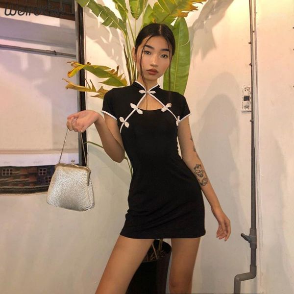 weirdgirl women hollow out dress retro black short sleeve fashion vestidos bodycon slim party club buttons autumn new1, Black;gray
weirdgirl women hollow out dress retro black short sleeve fashion vestidos bodycon slim party club buttons autumn new1, Black;gray