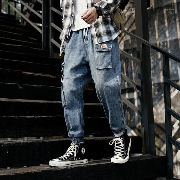 men jeans autumn winter large size loose denim pants 2019 young men new elastic waist pocket casual cargo trousers streetwear1, Blue
men jeans autumn winter large size loose denim pants 2019 young men new elastic waist pocket casual cargo trousers streetwear1, Blue