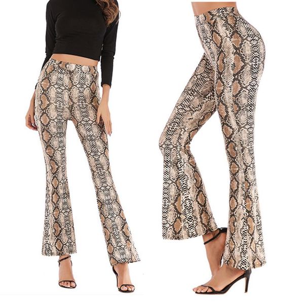 design high waist women snakeskin leopard pants wide leg long flare bell bottom trouser fashion ladies autumn pants, Black;white
design high waist women snakeskin leopard pants wide leg long flare bell bottom trouser fashion ladies autumn pants, Black;white