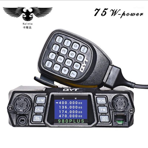 walkie talkie brand qyt kt-980plus dual band quad display for car two way radio station with screen 1
walkie talkie brand qyt kt-980plus dual band quad display for car two way radio station with screen 1