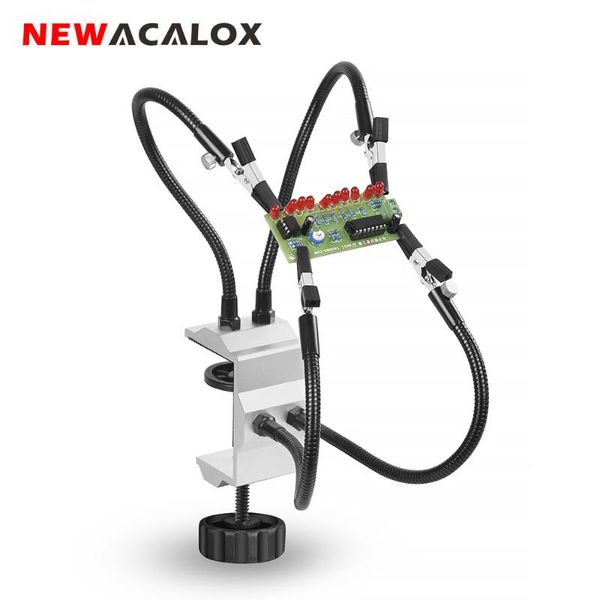 newacalox soldering station holder desk clamp pcb alligator clip multi soldering helping hand third hand tool for welding repair
newacalox soldering station holder desk clamp pcb alligator clip multi soldering helping hand third hand tool for welding repair