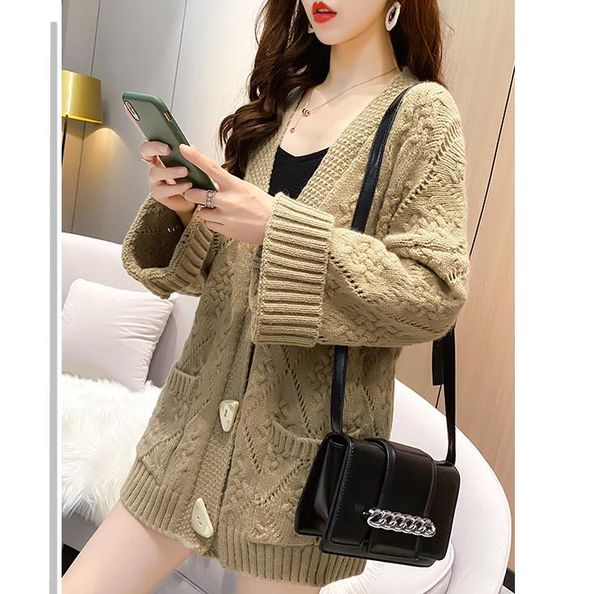2021 spring and autumn winter with new style fashion long sleeve women's sweater coat@21, White;black
2021 spring and autumn winter with new style fashion long sleeve women's sweater coat@21, White;black