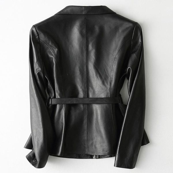 2020 fashion brand genuine leather jacket women elegant streetwear casual black slim sheepskin coat with belt 29103lw372
2020 fashion brand genuine leather jacket women elegant streetwear casual black slim sheepskin coat with belt 29103lw372
