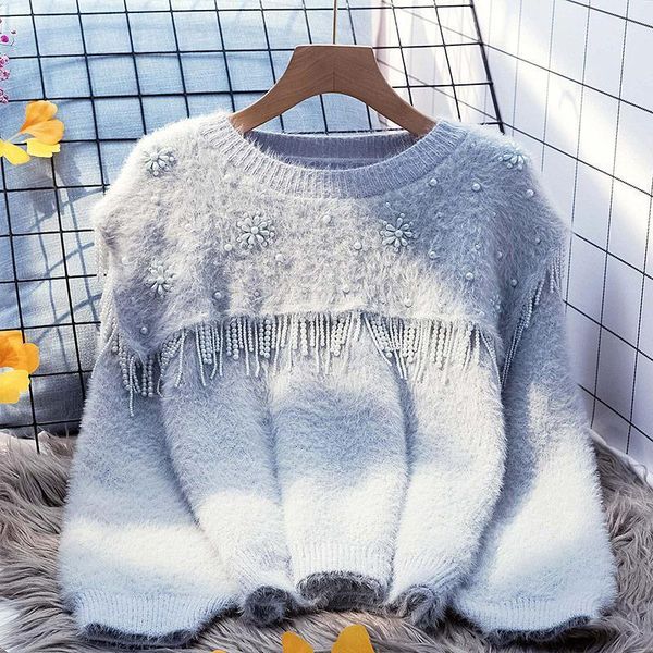 2021 new winter thickening heavy industry frizzy pullovers loose female sweater wool y521 m4ul, White;black
2021 new winter thickening heavy industry frizzy pullovers loose female sweater wool y521 m4ul, White;black