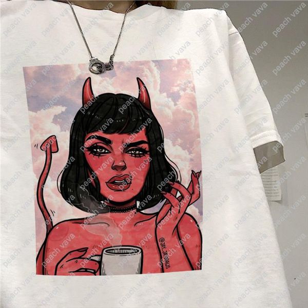 ulzzang pink cute devil girl print women t shirt casual loose summer chic retro harajuku demon cartoon ins japanese clothing, White
ulzzang pink cute devil girl print women t shirt casual loose summer chic retro harajuku demon cartoon ins japanese clothing, White