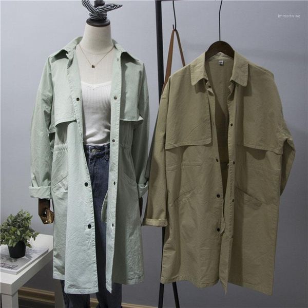 women trench coat 2020 korean spring autumn casual outwear loose trench coat 2 color fashion windbreaker female large size1, Tan;black
women trench coat 2020 korean spring autumn casual outwear loose trench coat 2 color fashion windbreaker female large size1, Tan;black