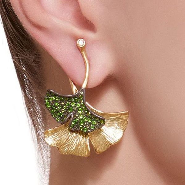 2020 boho gold color earrings green crystal ginkgo biloba double leaves drop earrings for women fashion fine jewelry o3d274, Silver
2020 boho gold color earrings green crystal ginkgo biloba double leaves drop earrings for women fashion fine jewelry o3d274, Silver